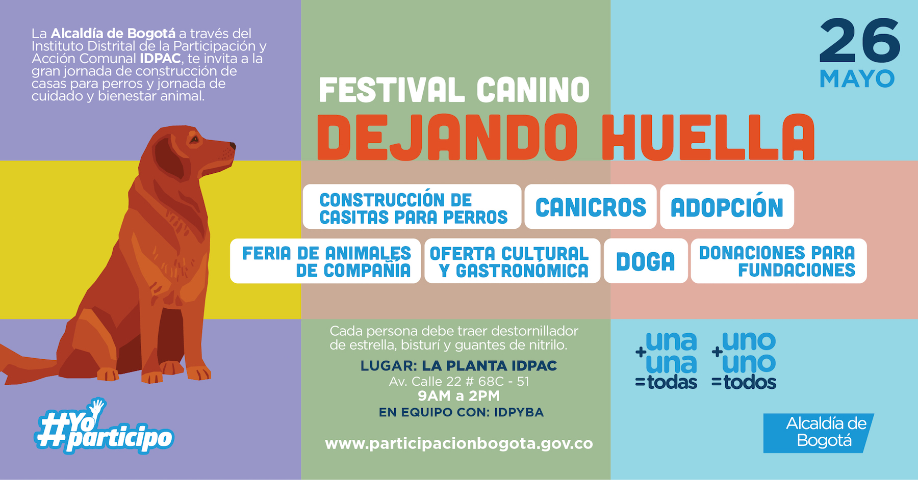 Participe del Festival Canino Dejando Huella