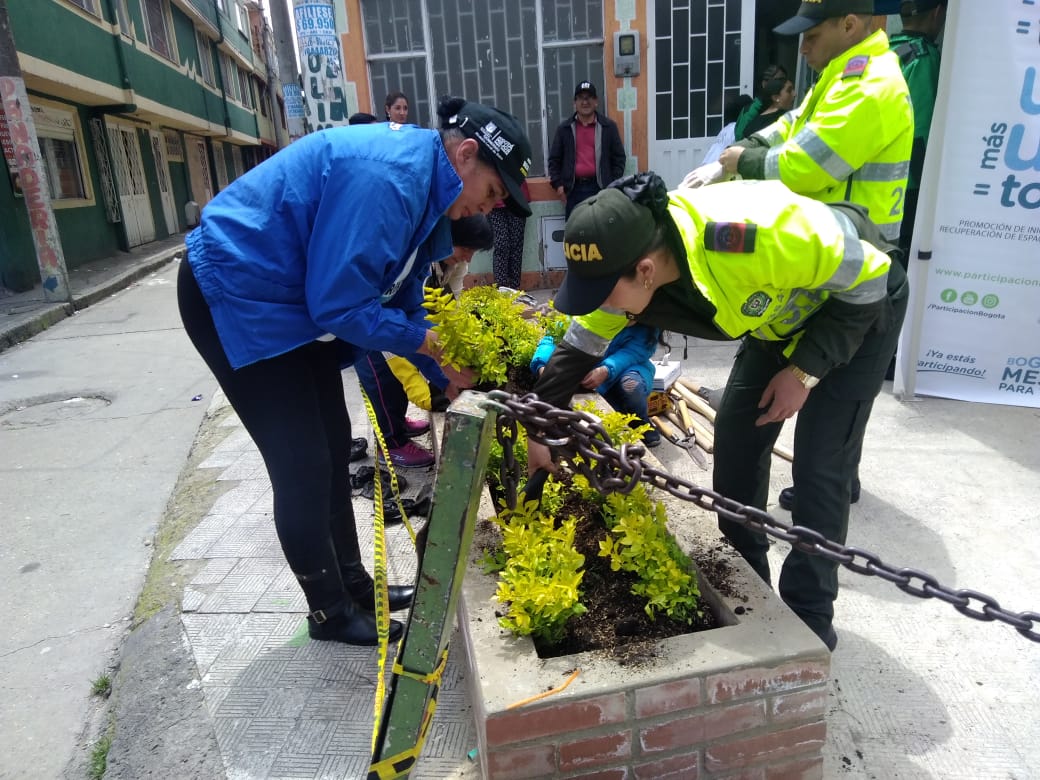 Siembraton en el barrio San Cayetano en la localidad de Suba