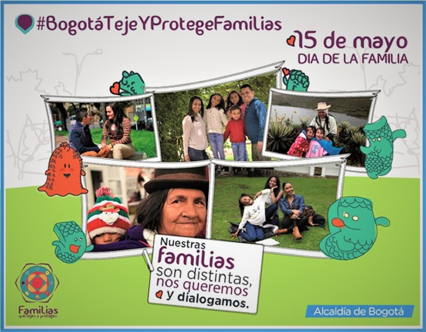 Bogotá teje y protege a sus familias contribuyendo en la construcción de comunidad en el 'Día de la Familia'