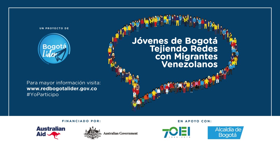 El 22 de mayo comienza el taller ‘Jóvenes de Bogotá, tejiendo redes con migrantes venezolanos’