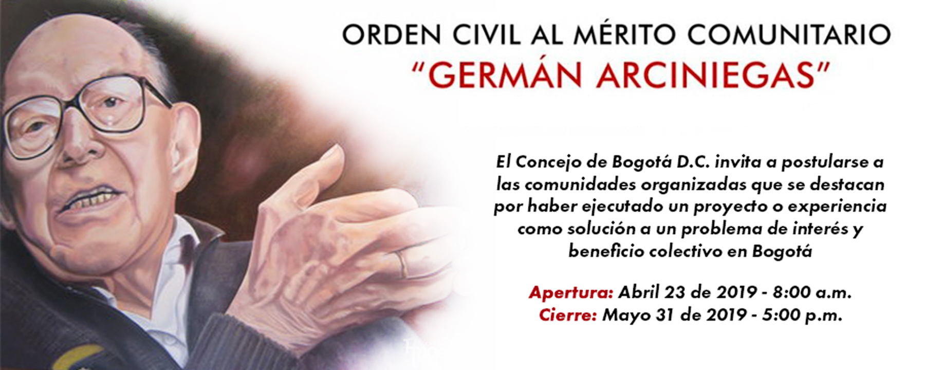 Orden Civil al Mérito Comunitario "Germán Arciniegas"