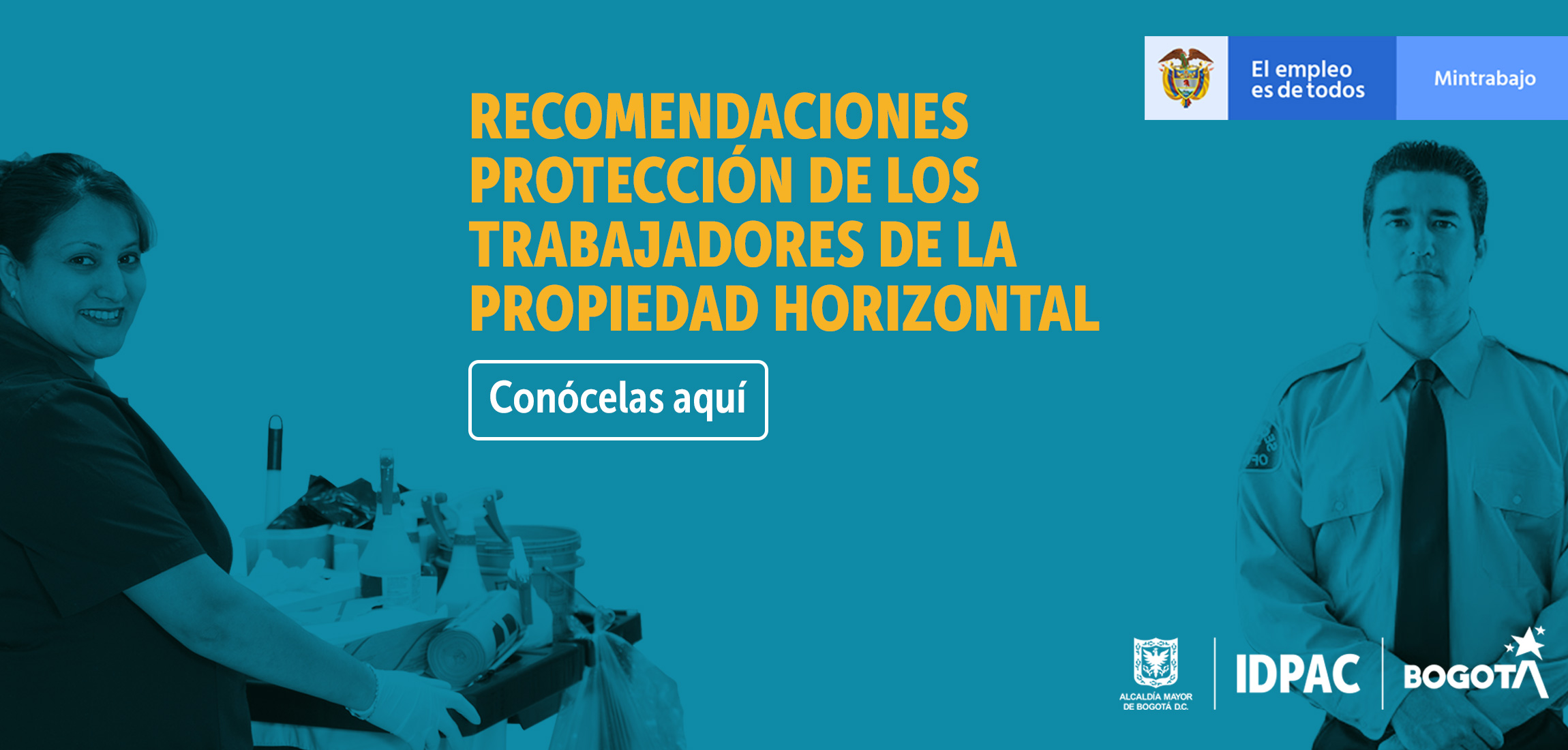 Ministerio del Trabajo e IDPAC hacen recomendaciones para la protección de los trabajadores de la propiedad horizontal 