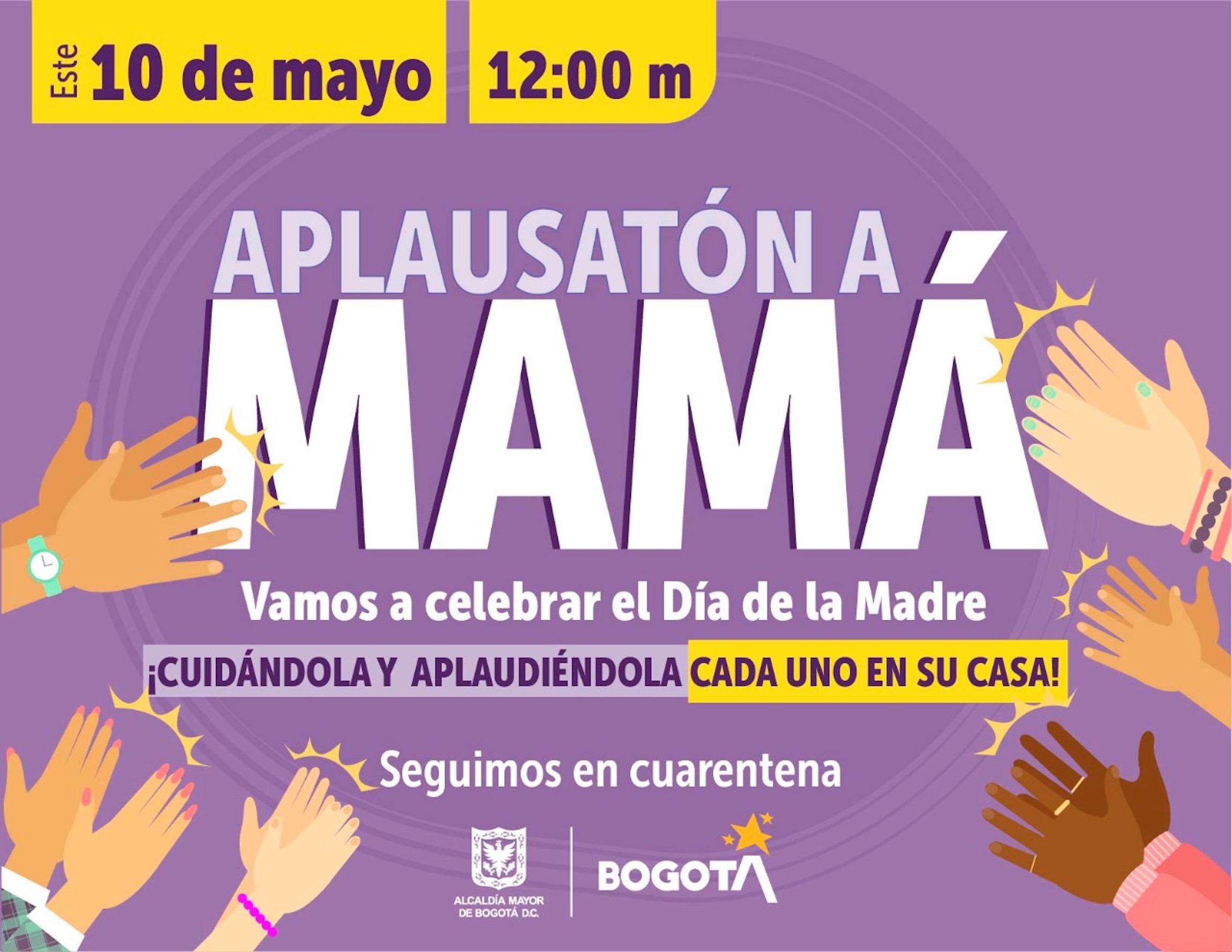 Día de la Madre con Aplausatón: cada uno en su casa, sin visitas y sin violencias