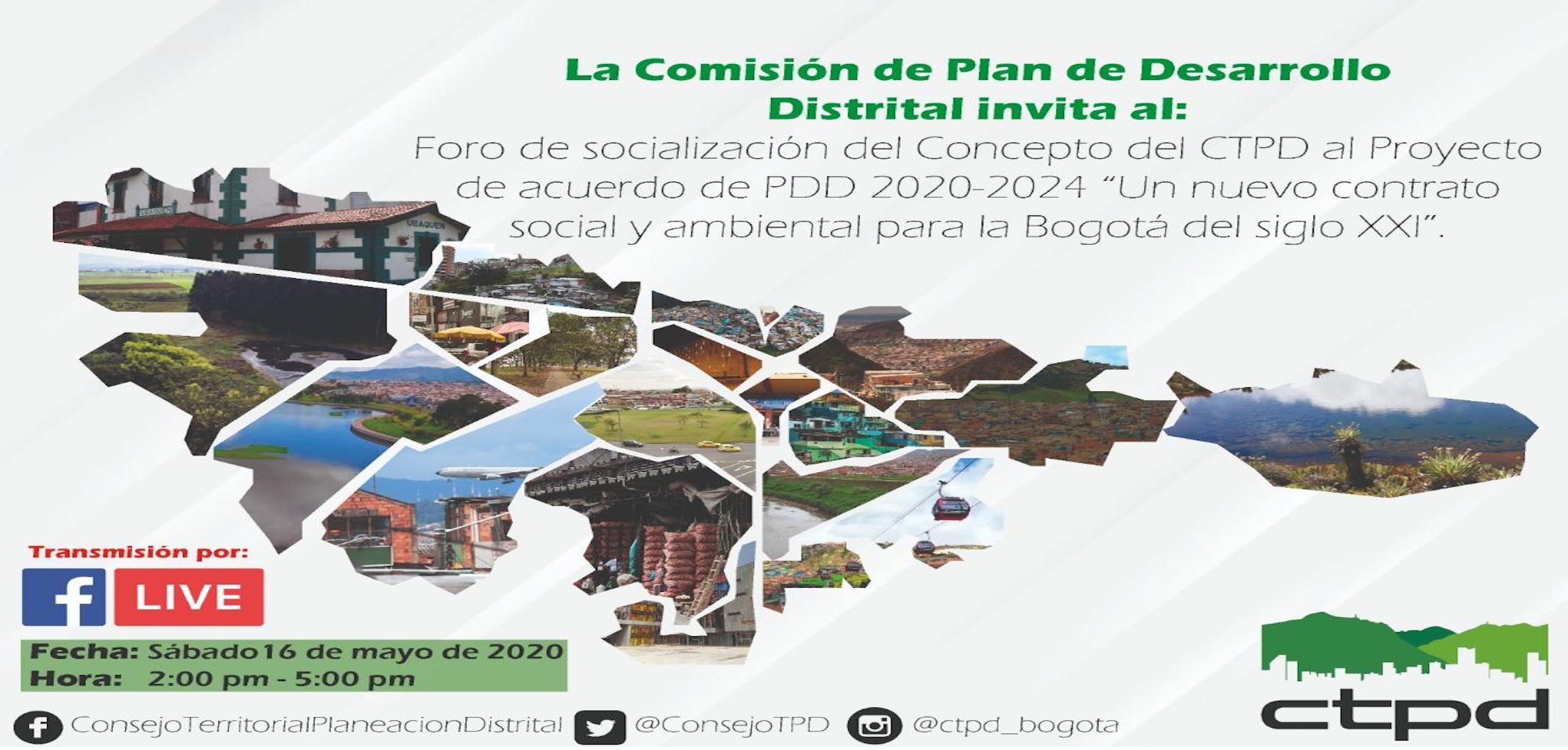 Foro de socialización del concepto del Consejo Territorial de Planeación del Distrito Capital -CTPD-