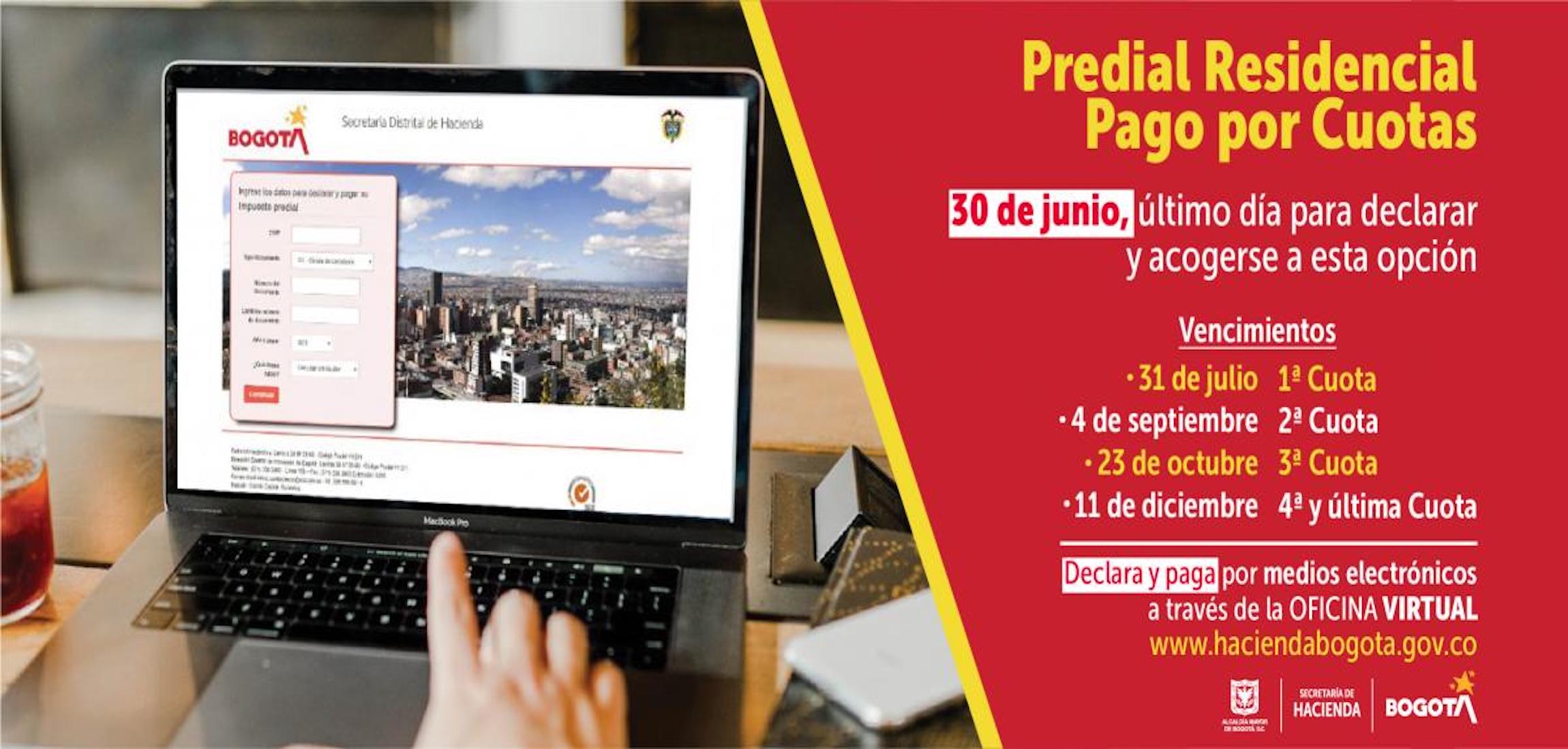 El 30 de junio vence el plazo para acogerse al pago del predial por cuotas