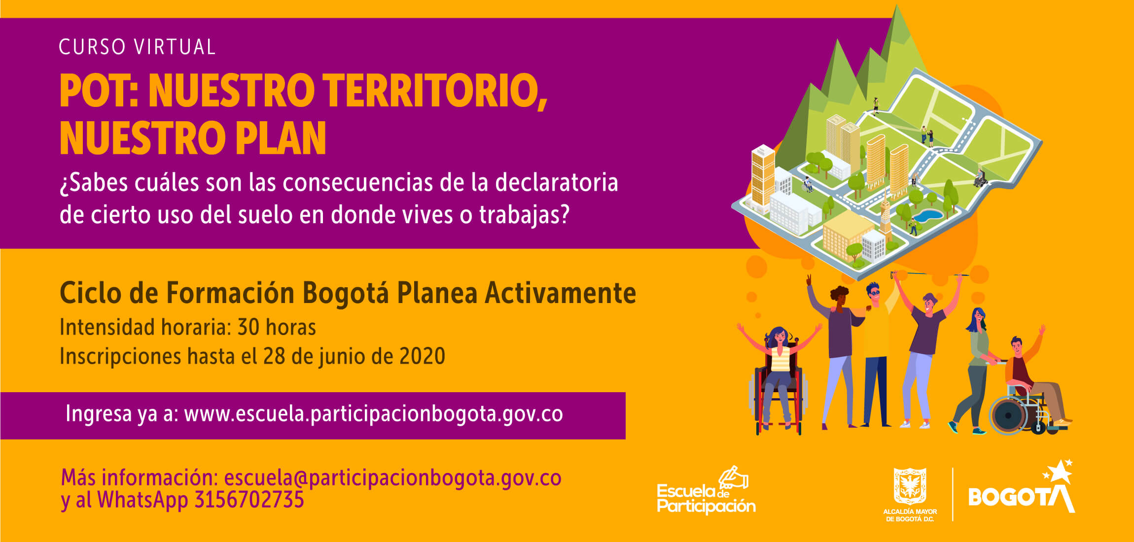 IDPAC ofrece nuevo curso virtual para aprender cómo se planea el POT