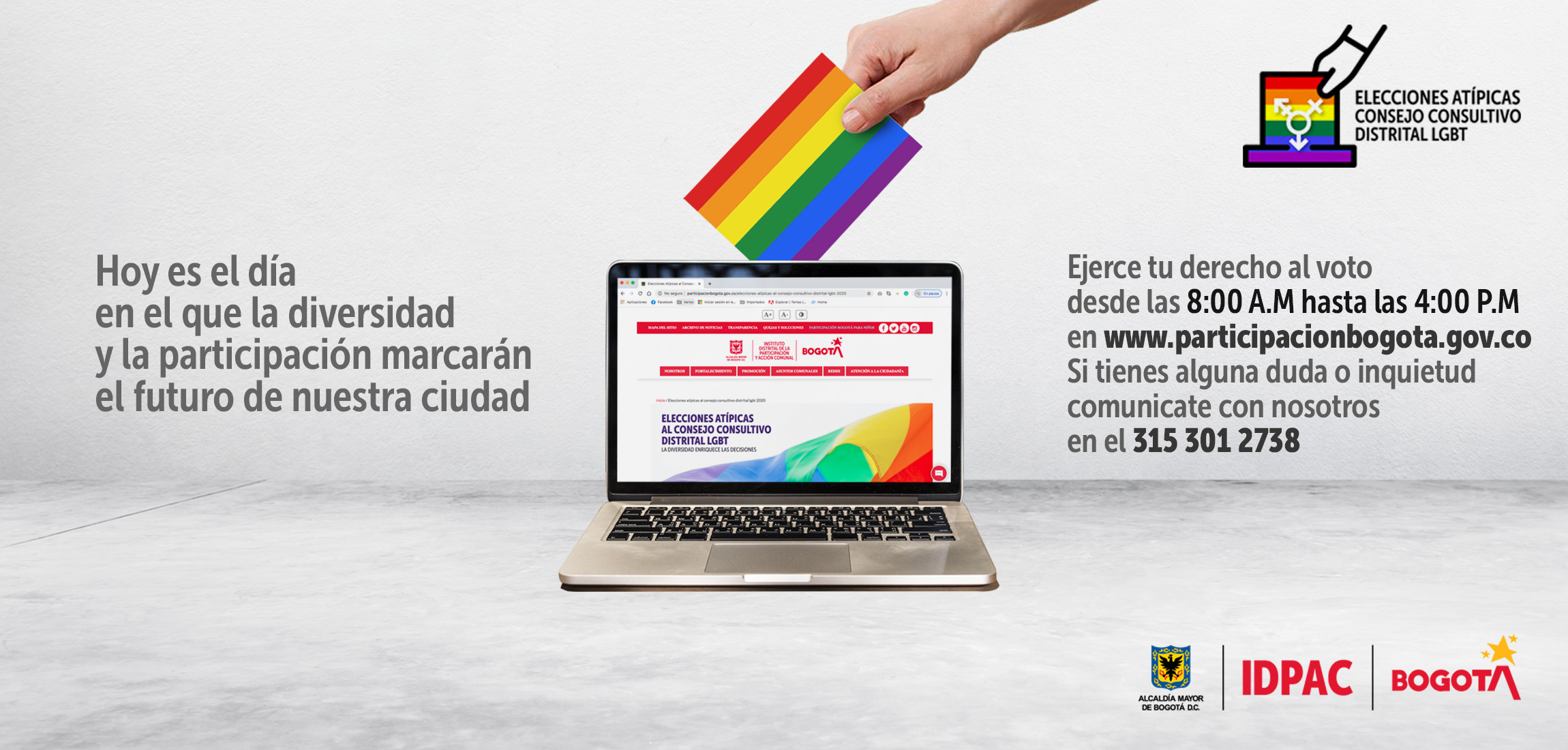 Hoy se eligen los representantes al Consejo Consultivo LGBT