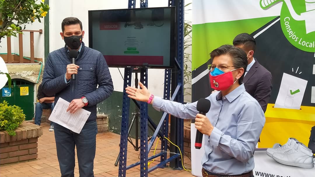 Alcaldesa Claudia López instaló mesas virtuales de votación para Consejos Locales de la Bicicleta