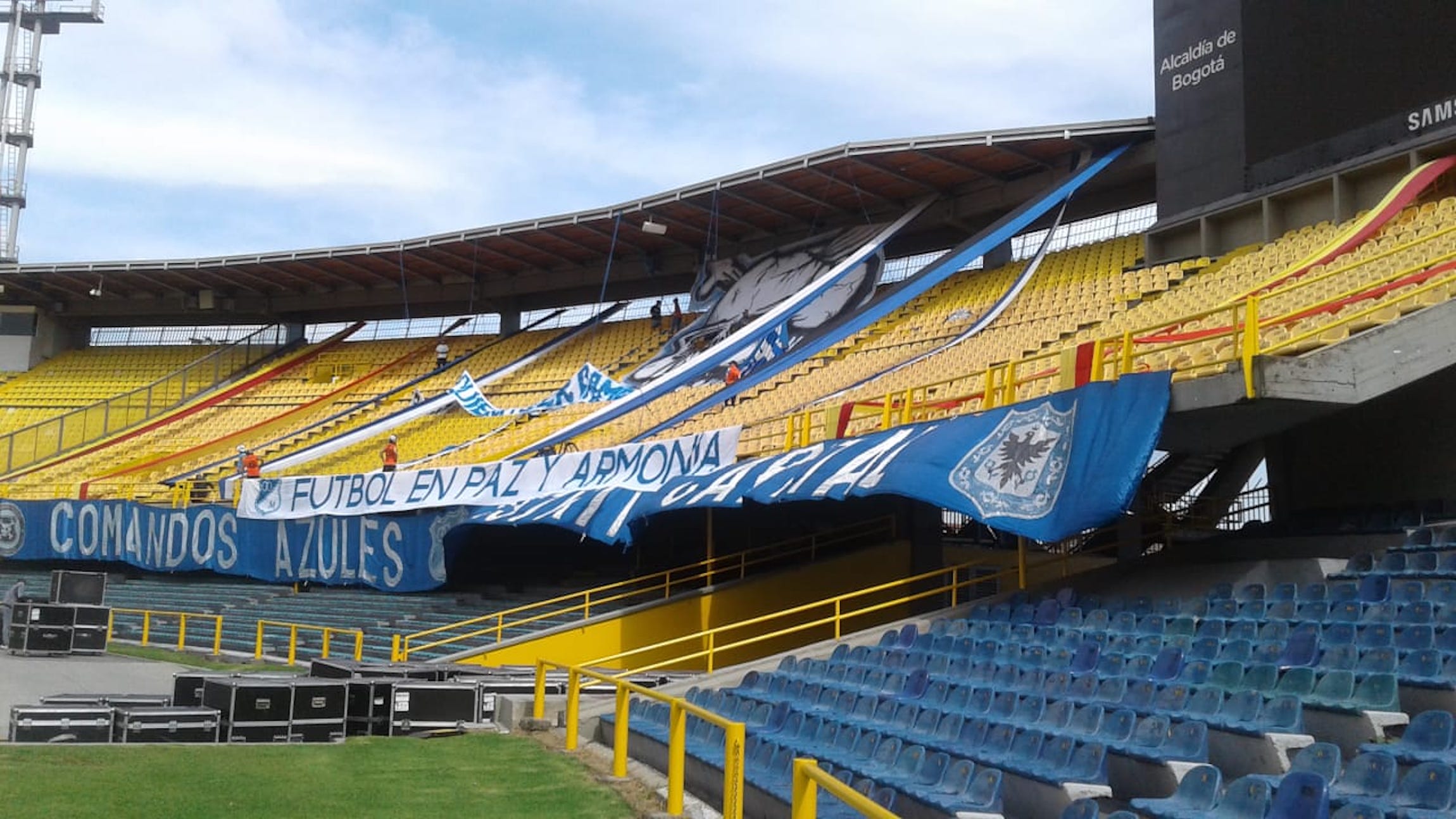 Foto de las tribunas del Campín.