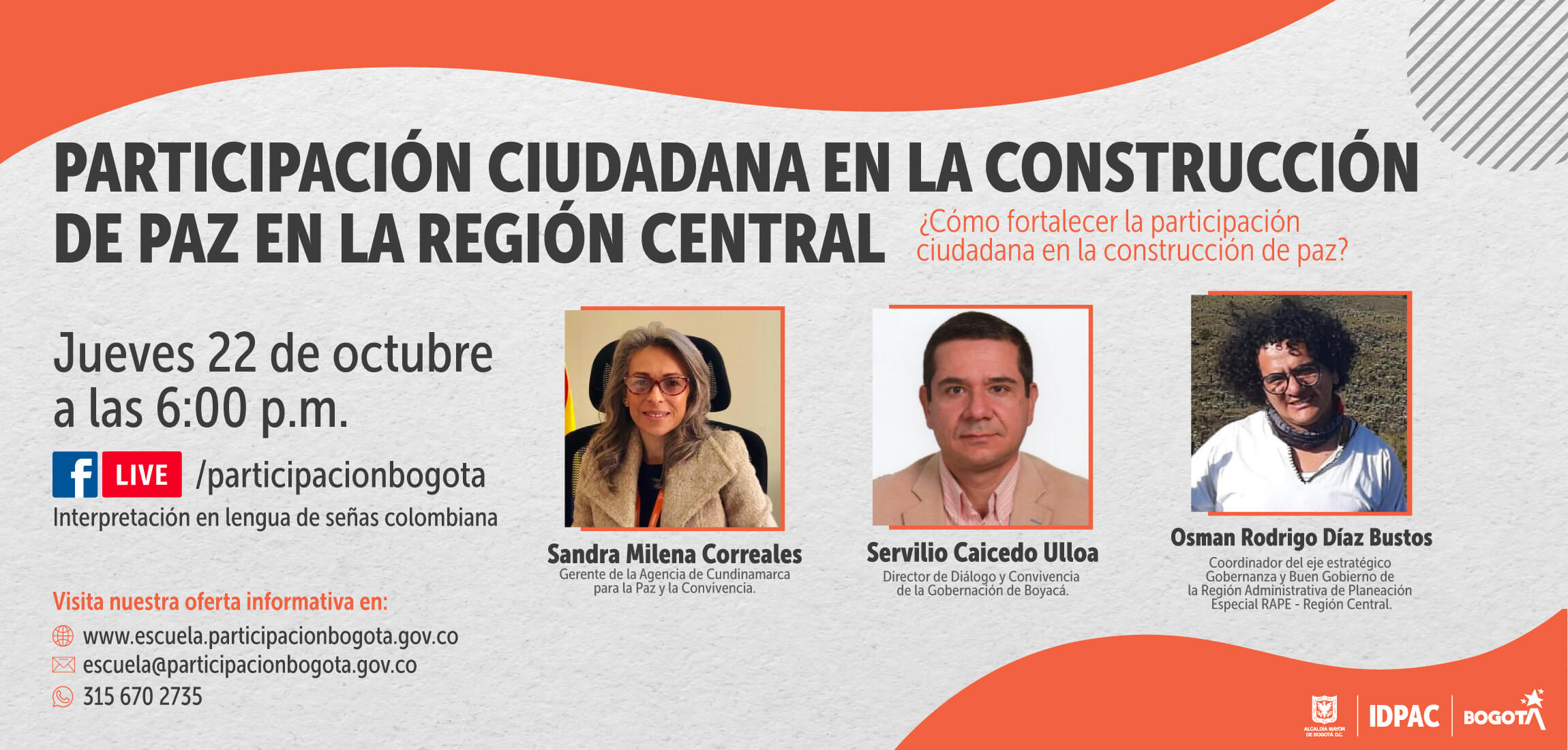 Participación Ciudadana en la Construcción de Paz en la Región Central