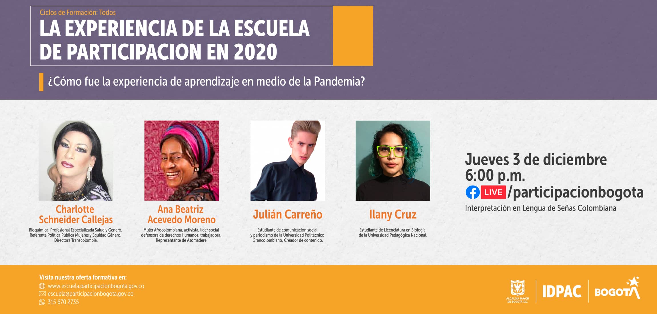 ¿Cómo fue la experiencia de la Escuela de Participación en 2020?