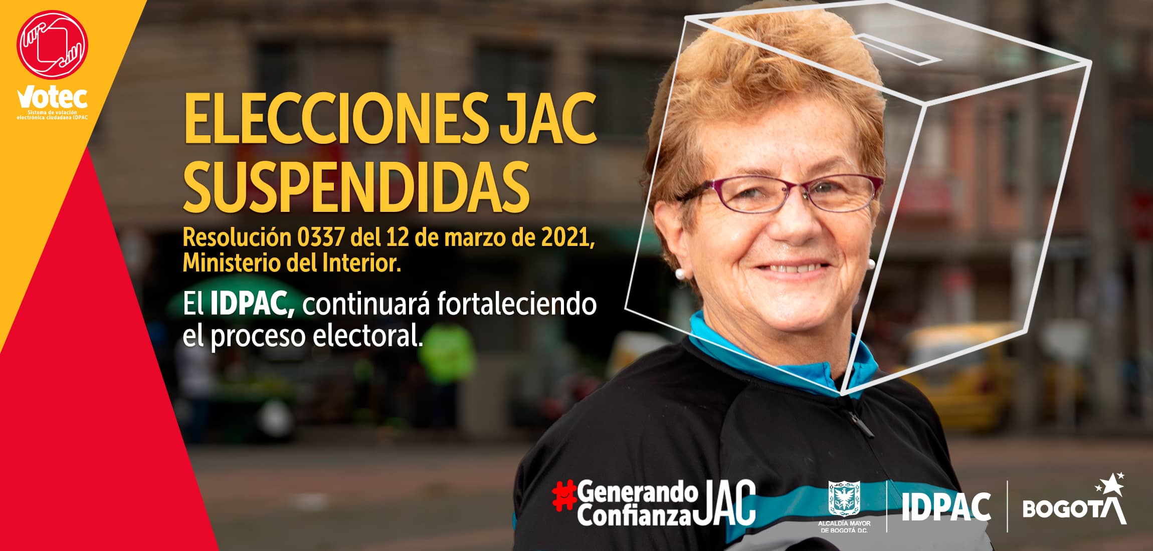 IDPAC alerta riesgos ante la incertidumbre de fecha de las Elecciones JAC