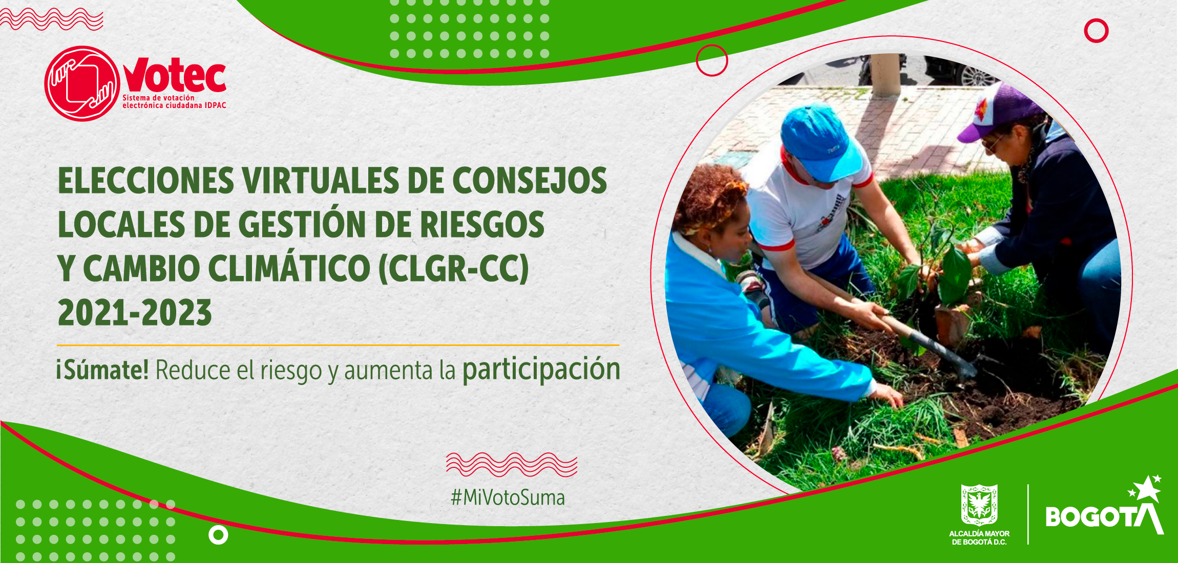 Inician las elecciones para ser representantes de las organizaciones sociales y comunitarias ante los Consejos Locales de Gestión de Riesgos y Cambio Climático en Bogotá