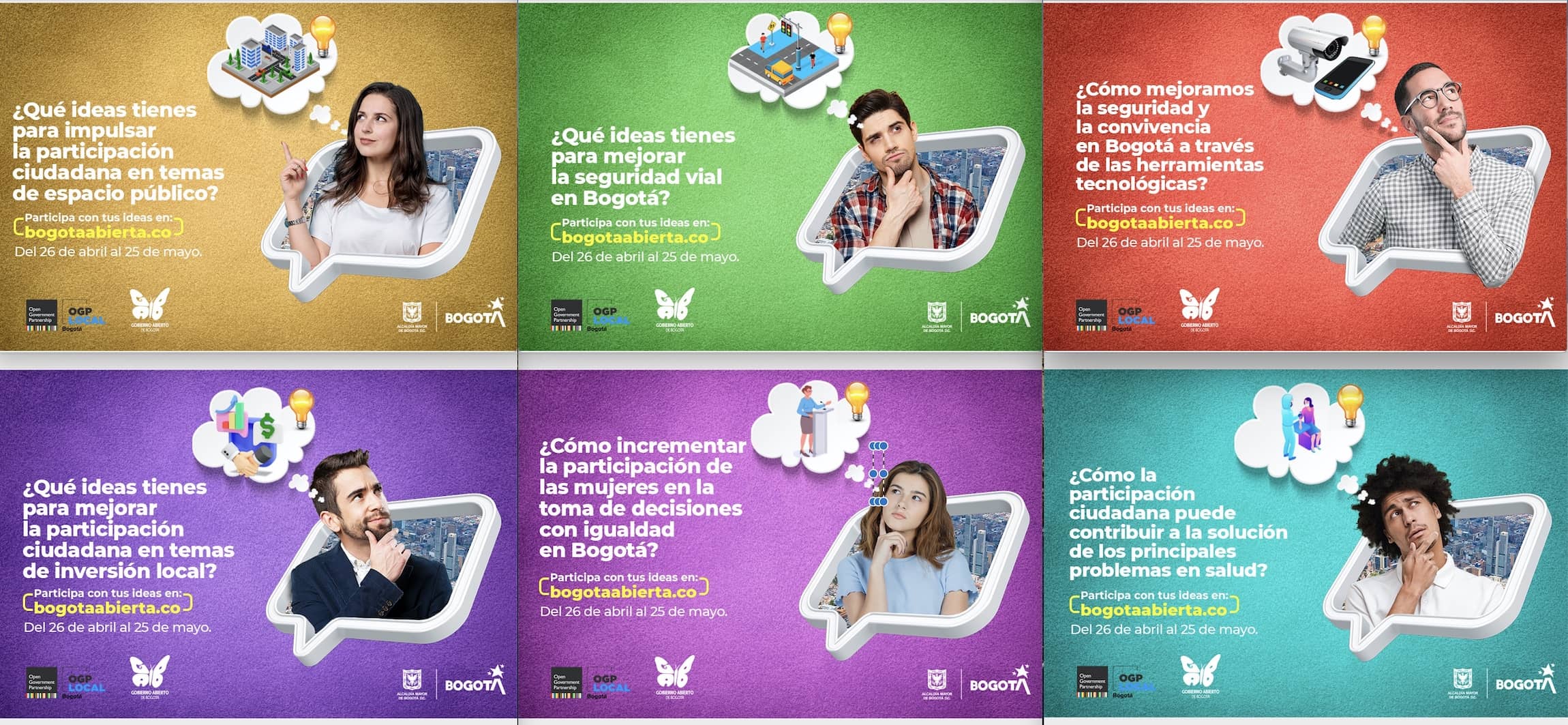 Participa en los nuevos seis retos de ‘Bogotá Abierta’ y déjanos tus ideas