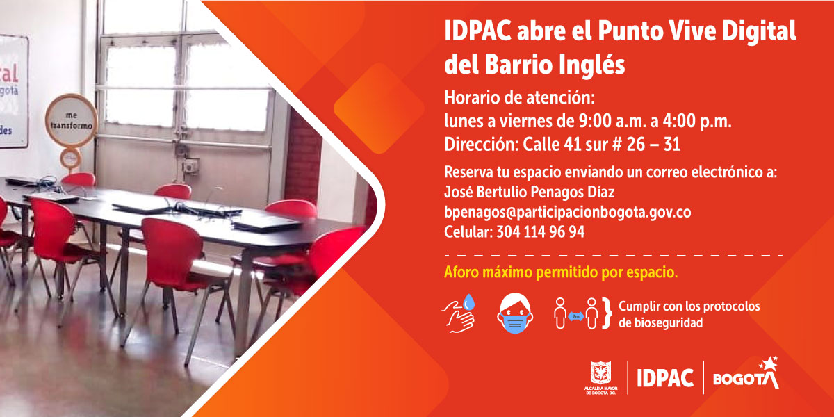 IDPAC abre el Punto Vive Digital del Barrio Inglés