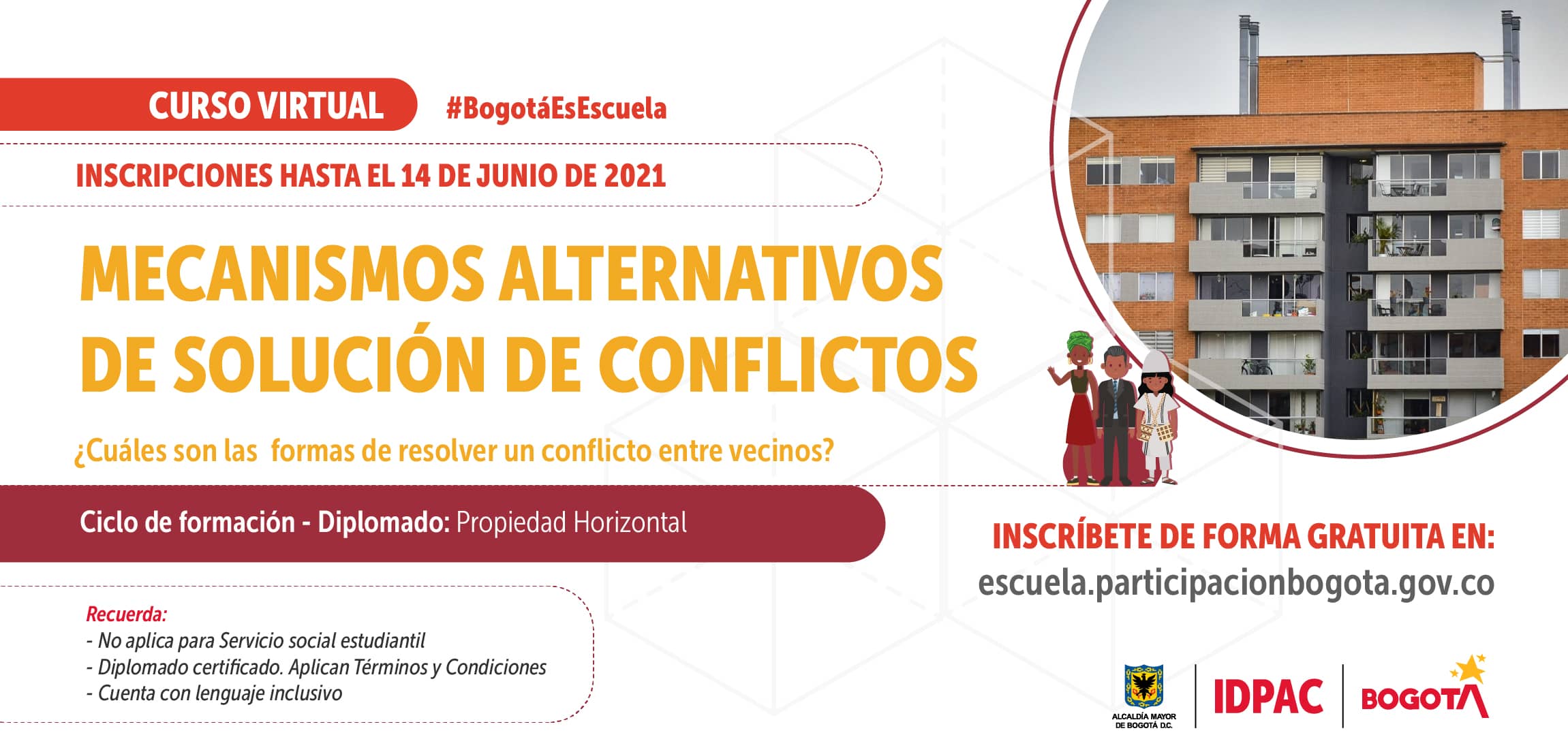 IDPAC lanza el curso ‘Mecanismos Alternativos para la Solución de Conflictos’ 