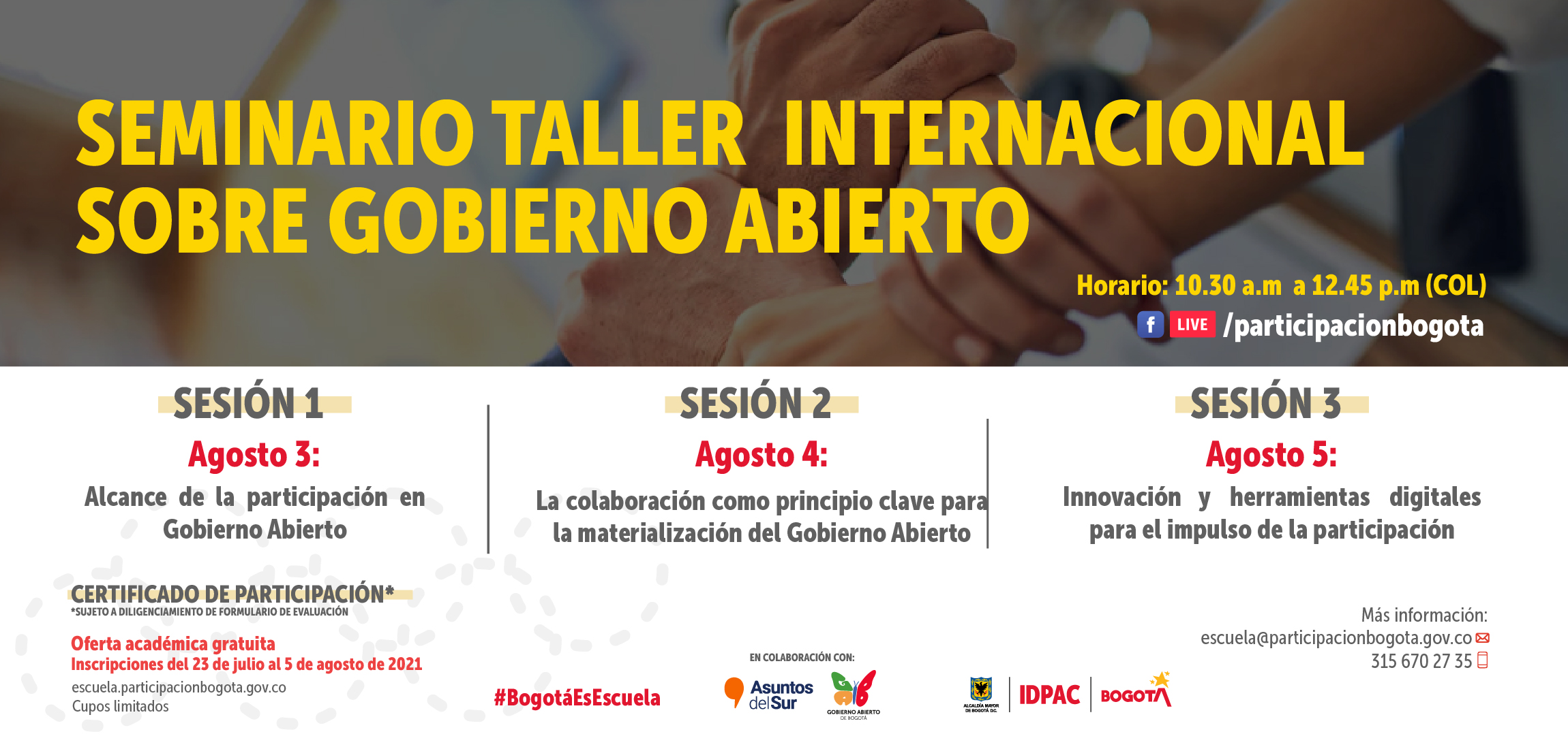  Participa en el Seminario Taller Internacional – Gobierno Abierto