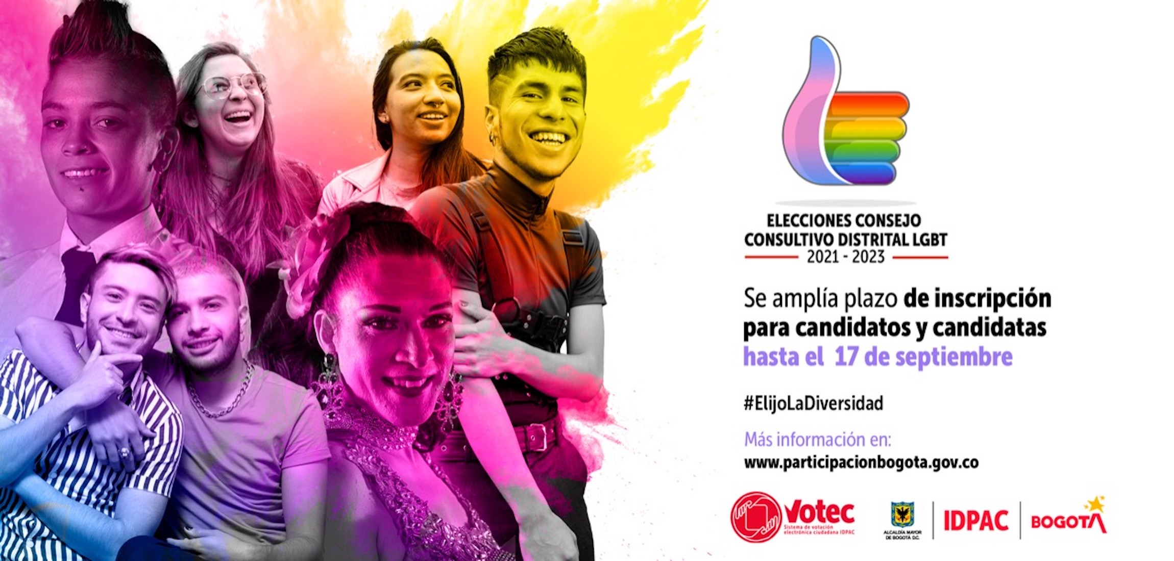 Ampliamos plazo de inscripción para candidatos al Consejo Consultivo Distrital LGBT 2021 – 2023