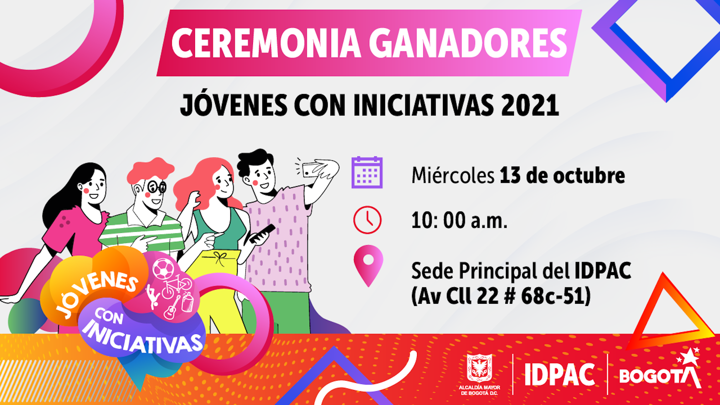 Ganadores ‘Jóvenes con Iniciativas 2021’: llegaremos a 99 organizaciones beneficiadas