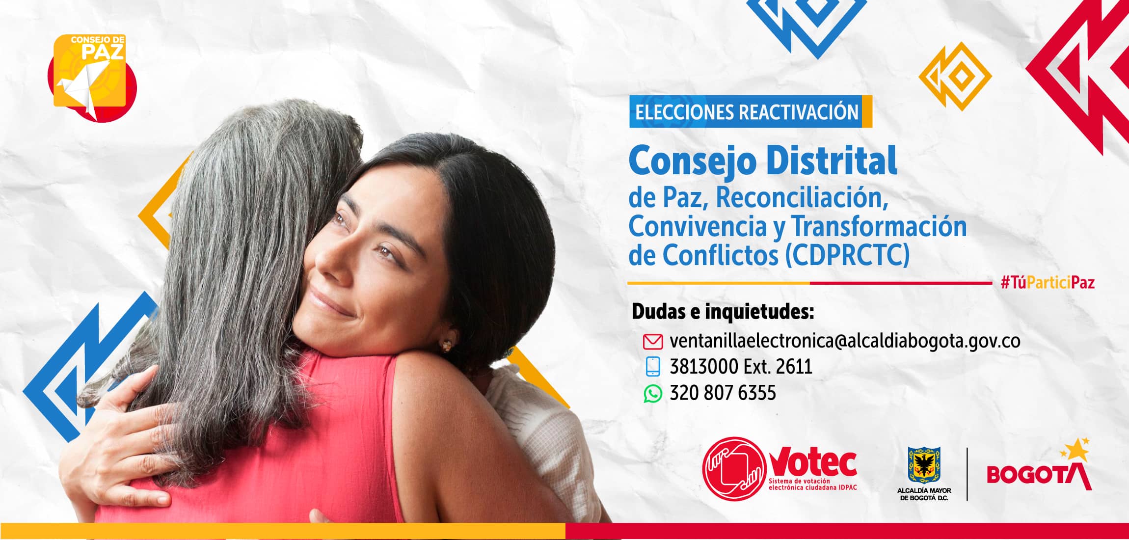 Elecciones Reactivación Consejo Distrital de Paz, Reconciliación, Convivencia y Transformación de Conflictos 2021