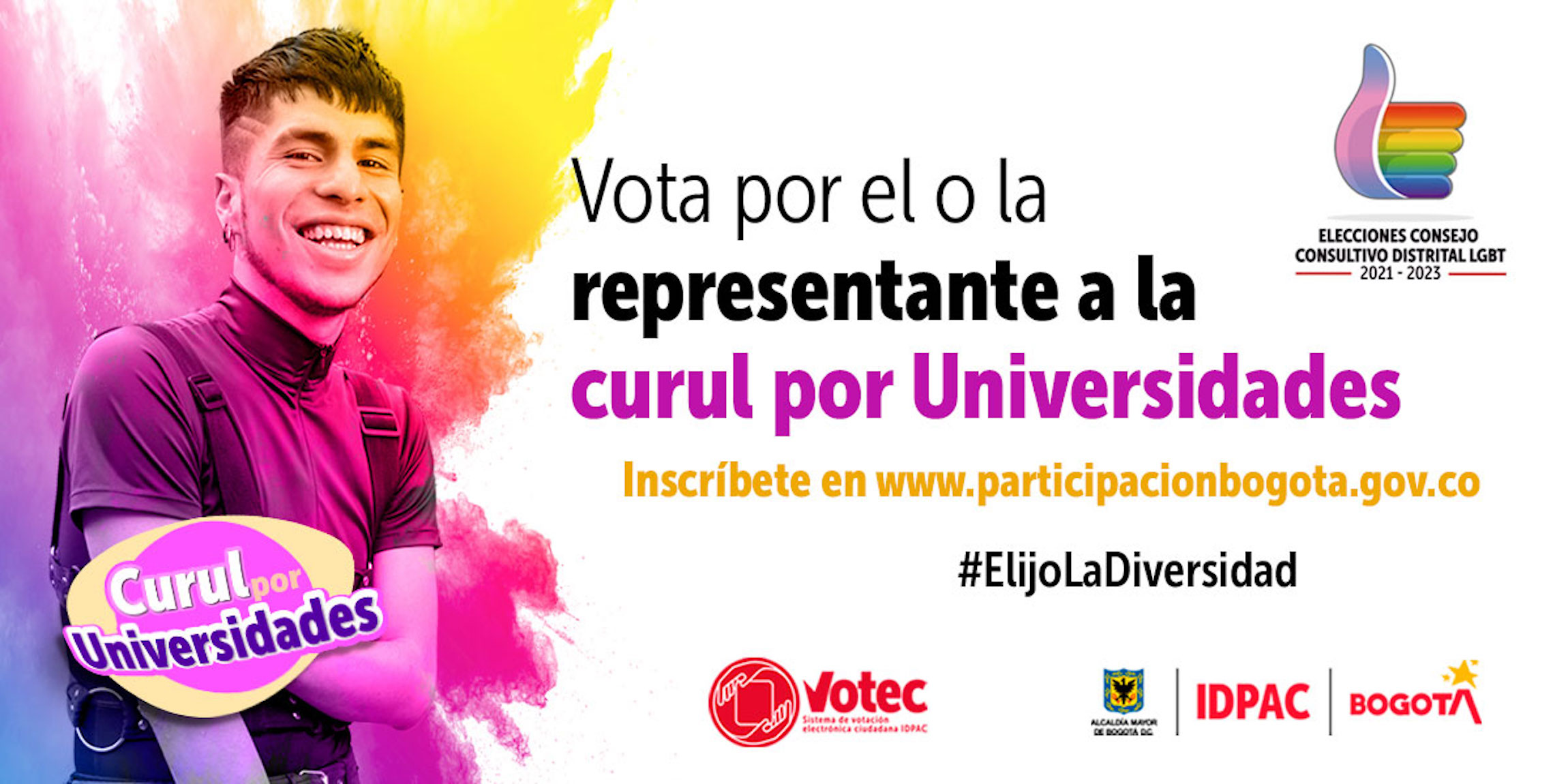 Inician inscripciones para las Elecciones Atípicas del Consejo Consultivo Distrital LGBT 2021 - 2023