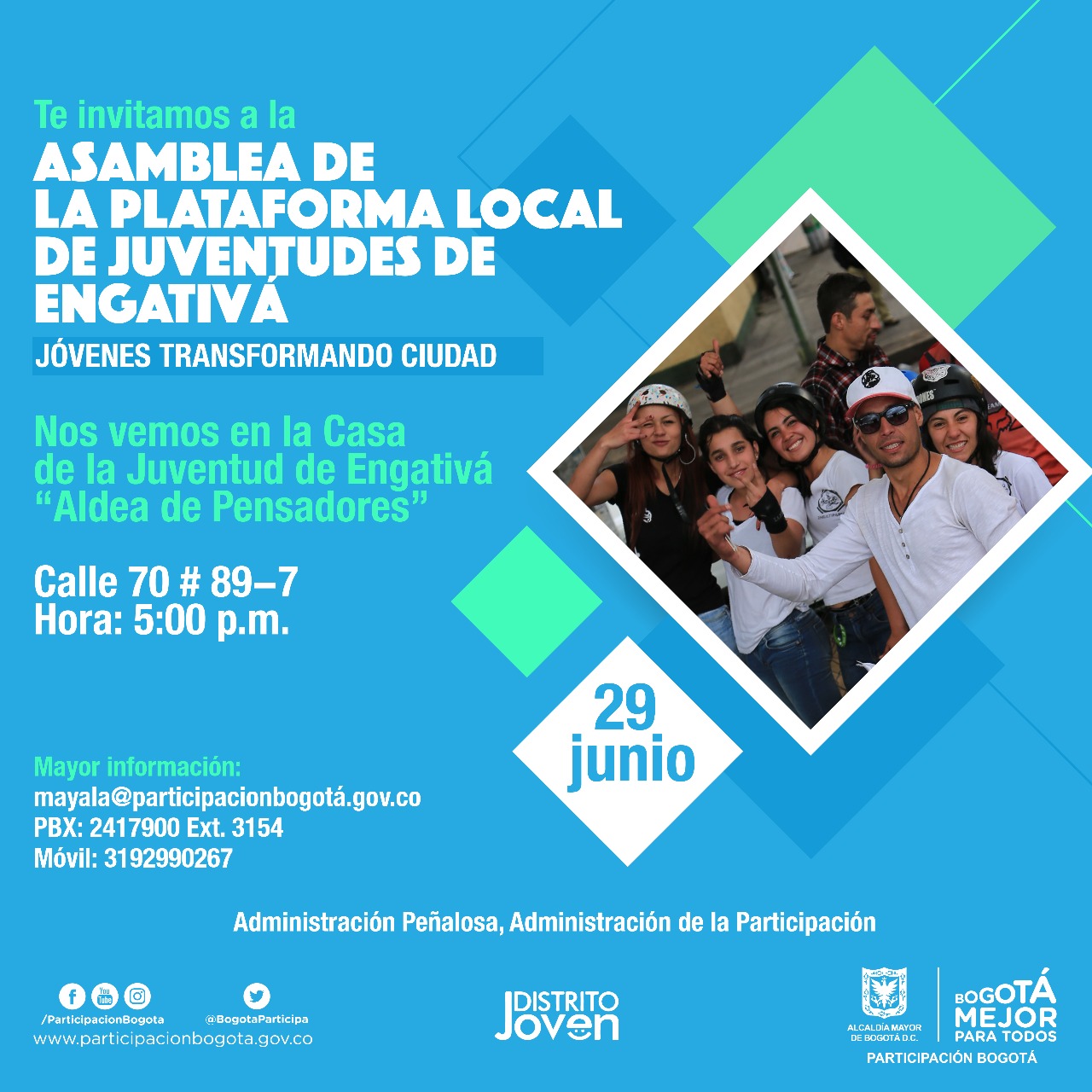 Asamblea de la Plataforma Local de Juventudes en Engativá