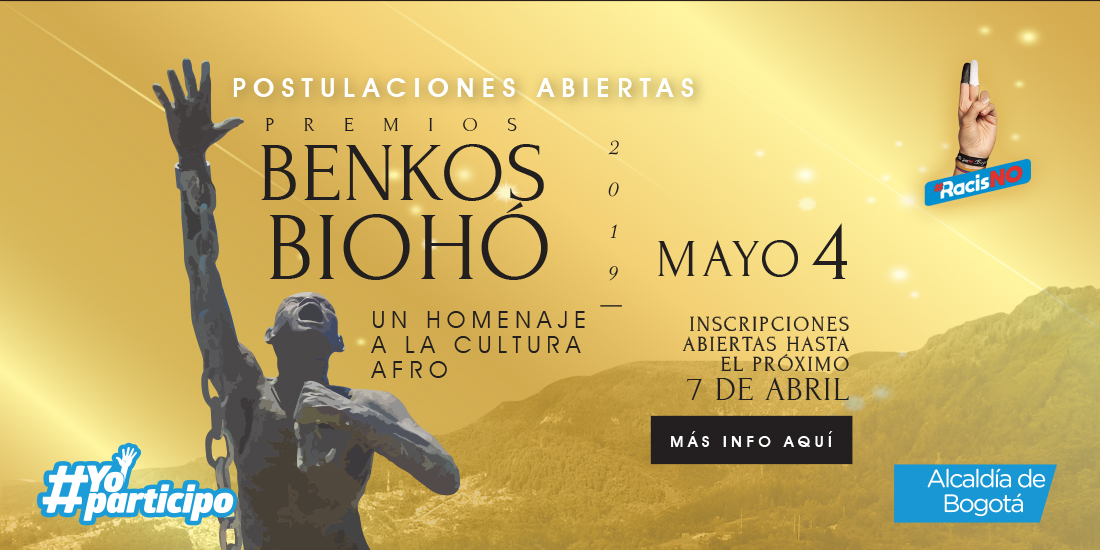 Abierta Convocatoria Premios Benkos Biohó 2019