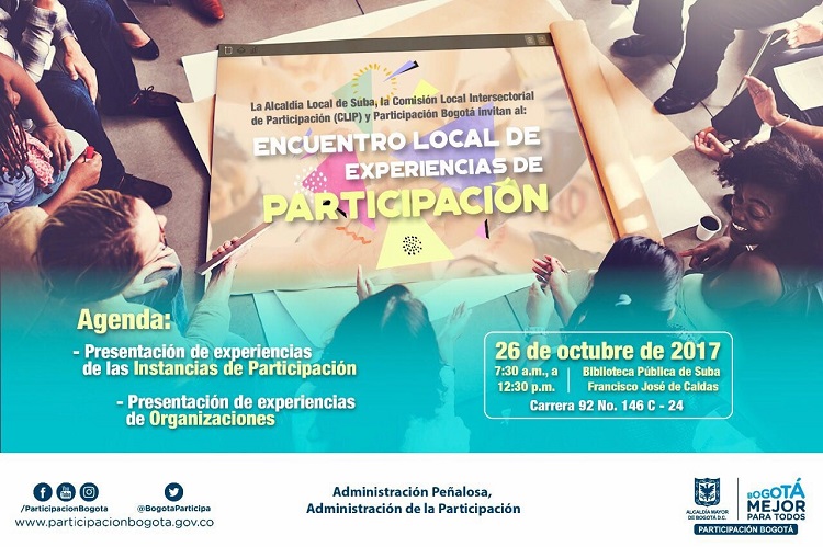 Suba será escenario del Encuentro Local de Experiencias de Participación