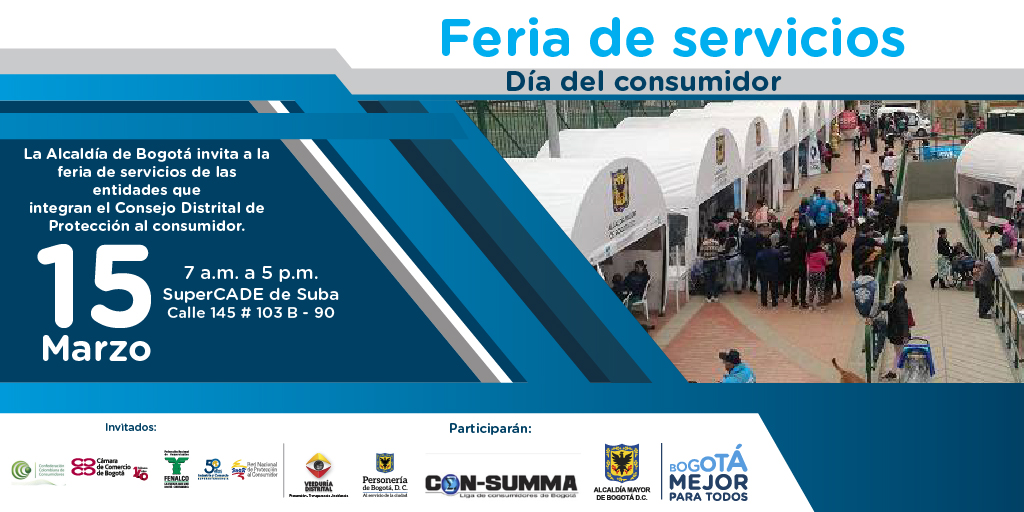 La Nueva Bogotá celebra el Día Internacional del Consumidor con feria de servicios