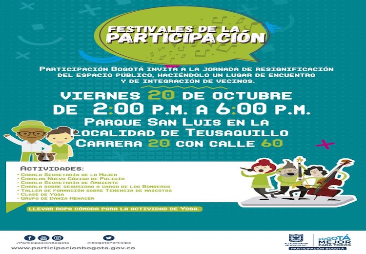 El ‘Festival de la Participación’ llega a Teusaquillo