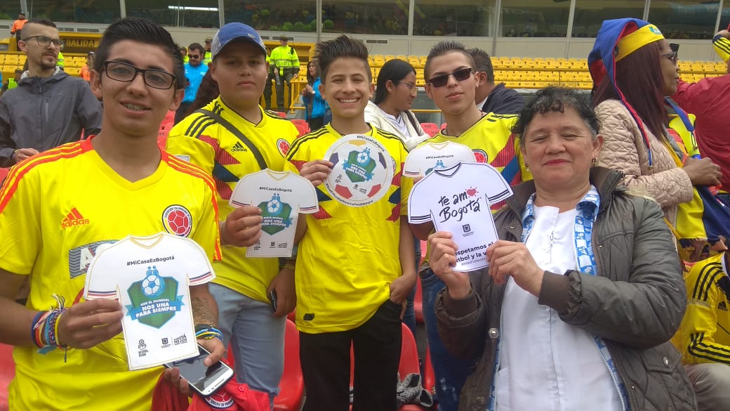 Ejemplar comportamiento en el recibimiento de la Selección Colombia