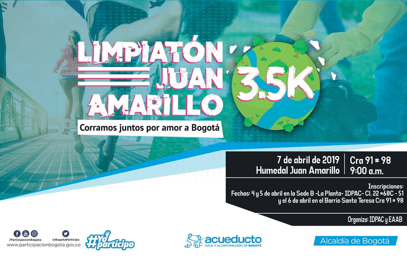 Prepárese para “Correr y Recoger” en la  Gran Limpiatón Juan Amarillo 3.5K