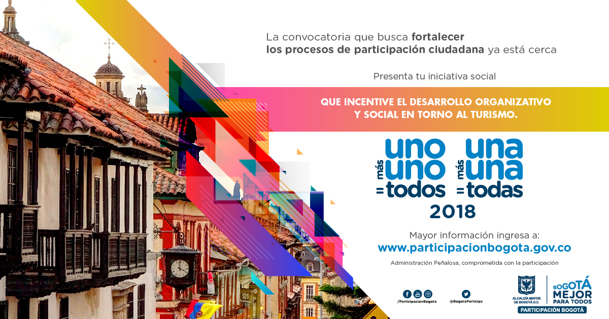 Convocatoria Uno Más Uno=Todos, Una Más Una=Todas Proyectos e Iniciativas de Carácter Social 2018