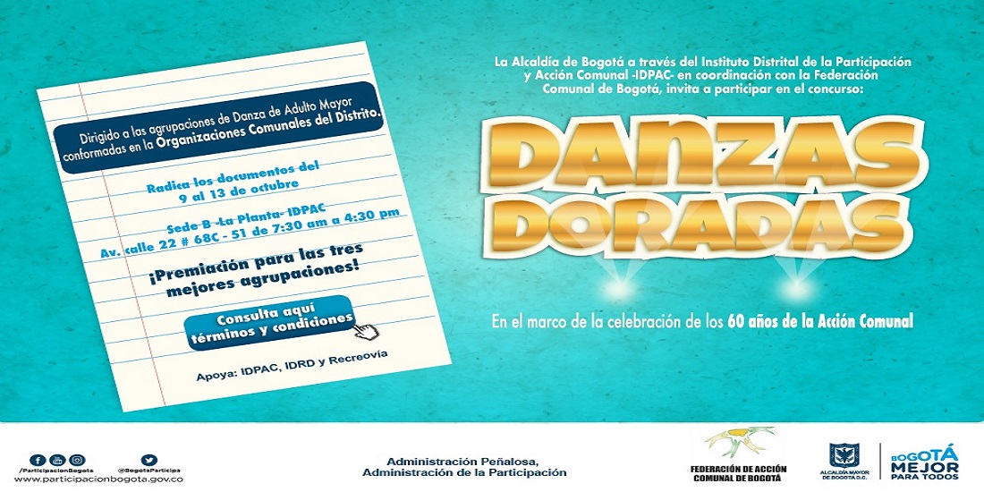 Se abre convocatoria para participar del concurso 'Danzas Doradas'