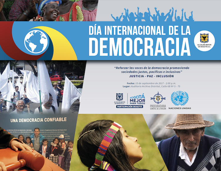 Participación Bogotá celebra el Día Internacional de la Democracia