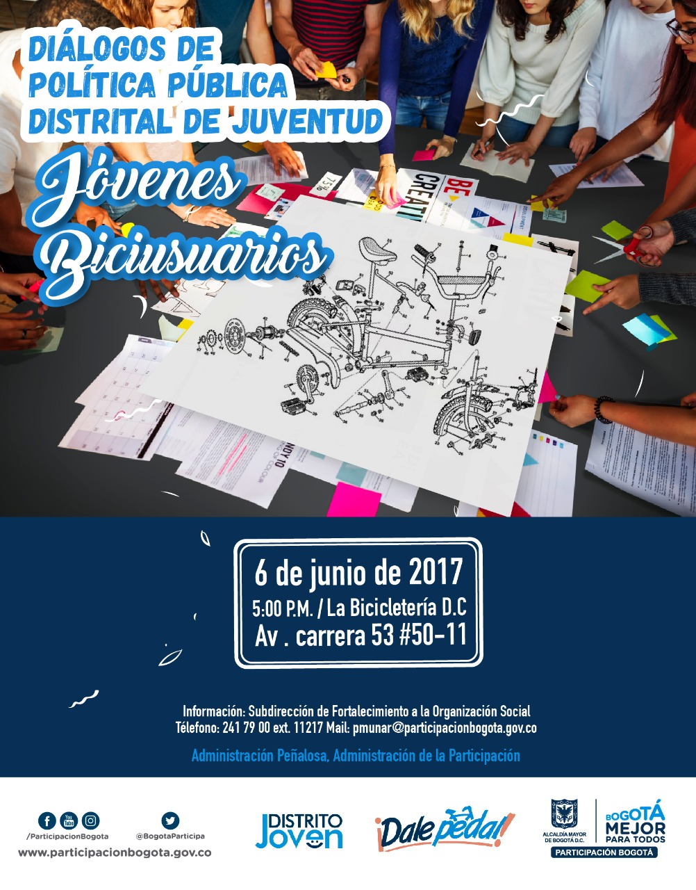 Diálogos de Política Pública Distrital de Juventud y Biciusuarios