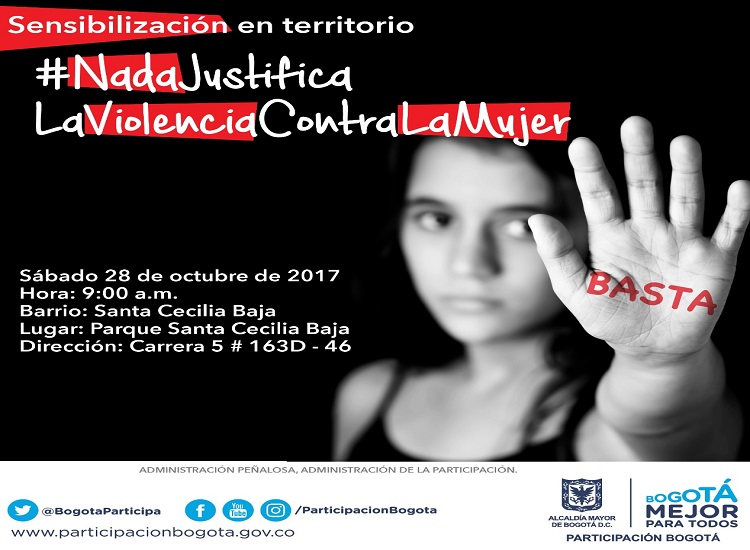 Campaña ‘Nada Justifica la Violencia Contra la Mujer’ llega a la localidad de Usaquén