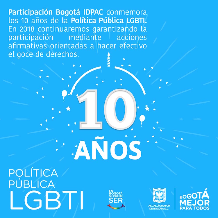 Diez años de la Política Pública LGBTI