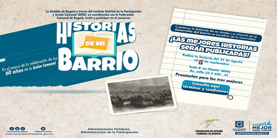 Inscríbase al concurso ‘Historias de mi Barrio’