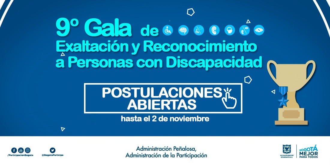 Abiertas postulaciones para exaltar y reconocer a la población con discapacidad que trabaja por una ciudad incluyente