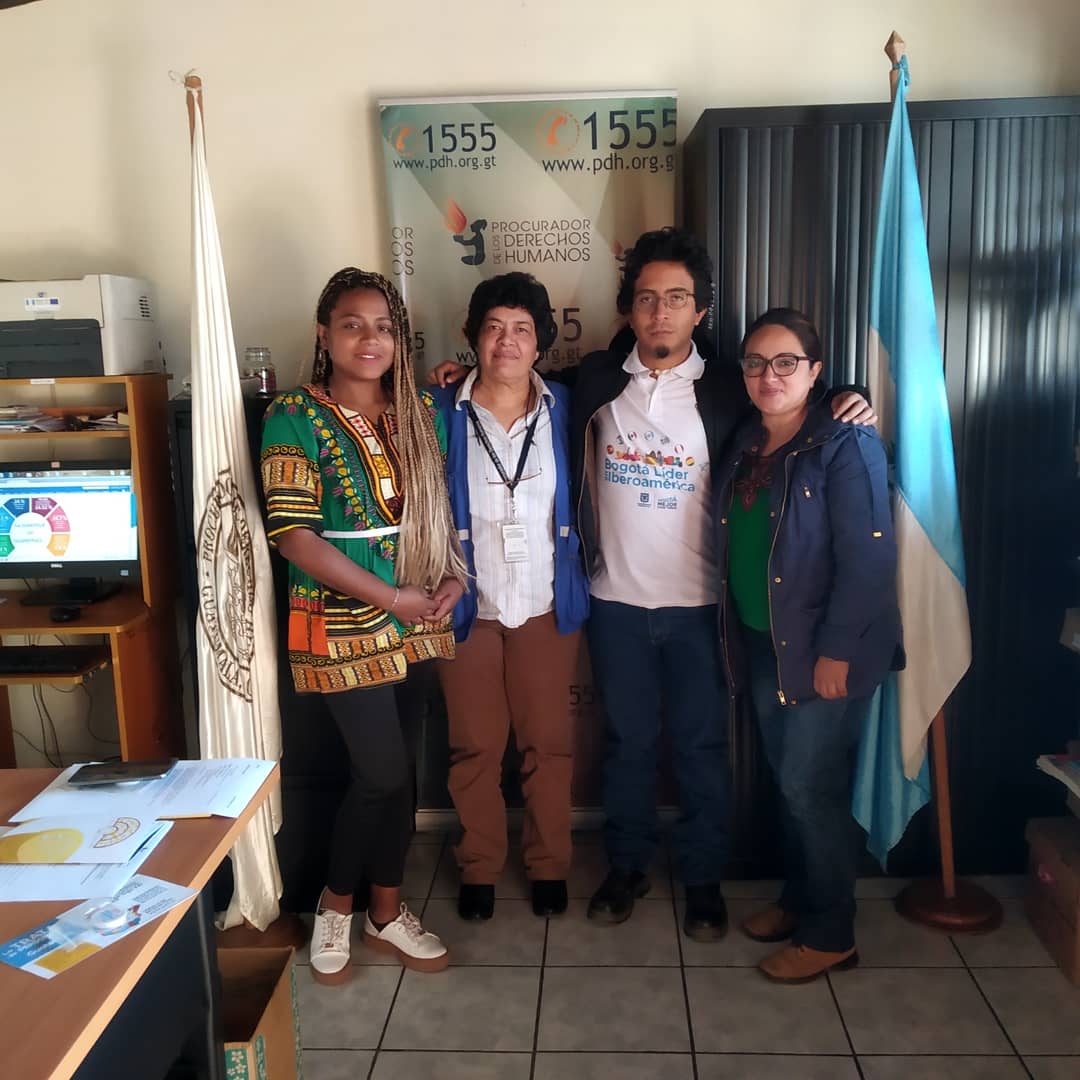 Jóvenes de Bogotá Líder, embajadores de la cultura indígena y afro en Guatemala 