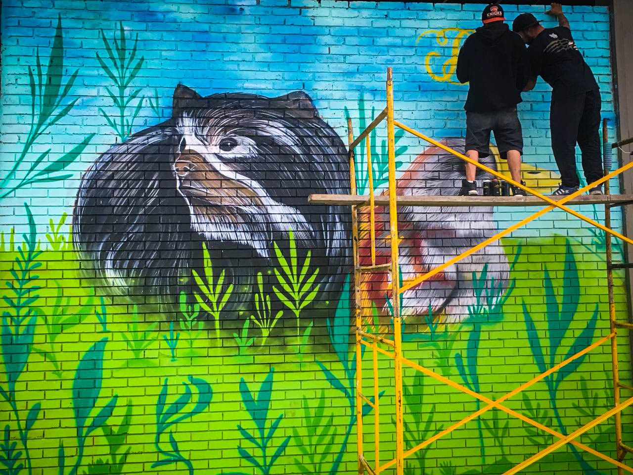 Con un mural, participación Bogotá le rinde homenaje al Oso Andino y a la Tingua