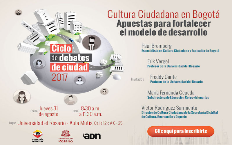 Debate Cultura Ciudadana en Bogotá - jueves 31 de agosto 2017