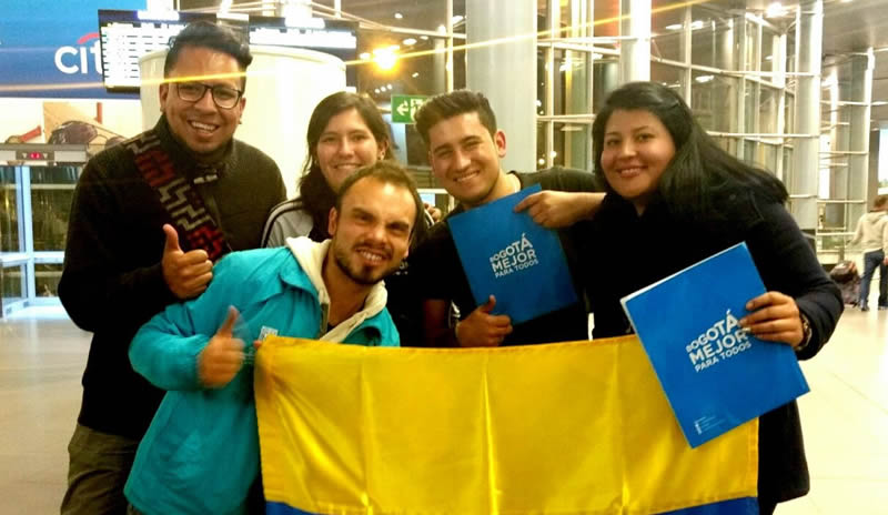 Jóvenes bogotanos con tiquetes para la transformación de sus territorios