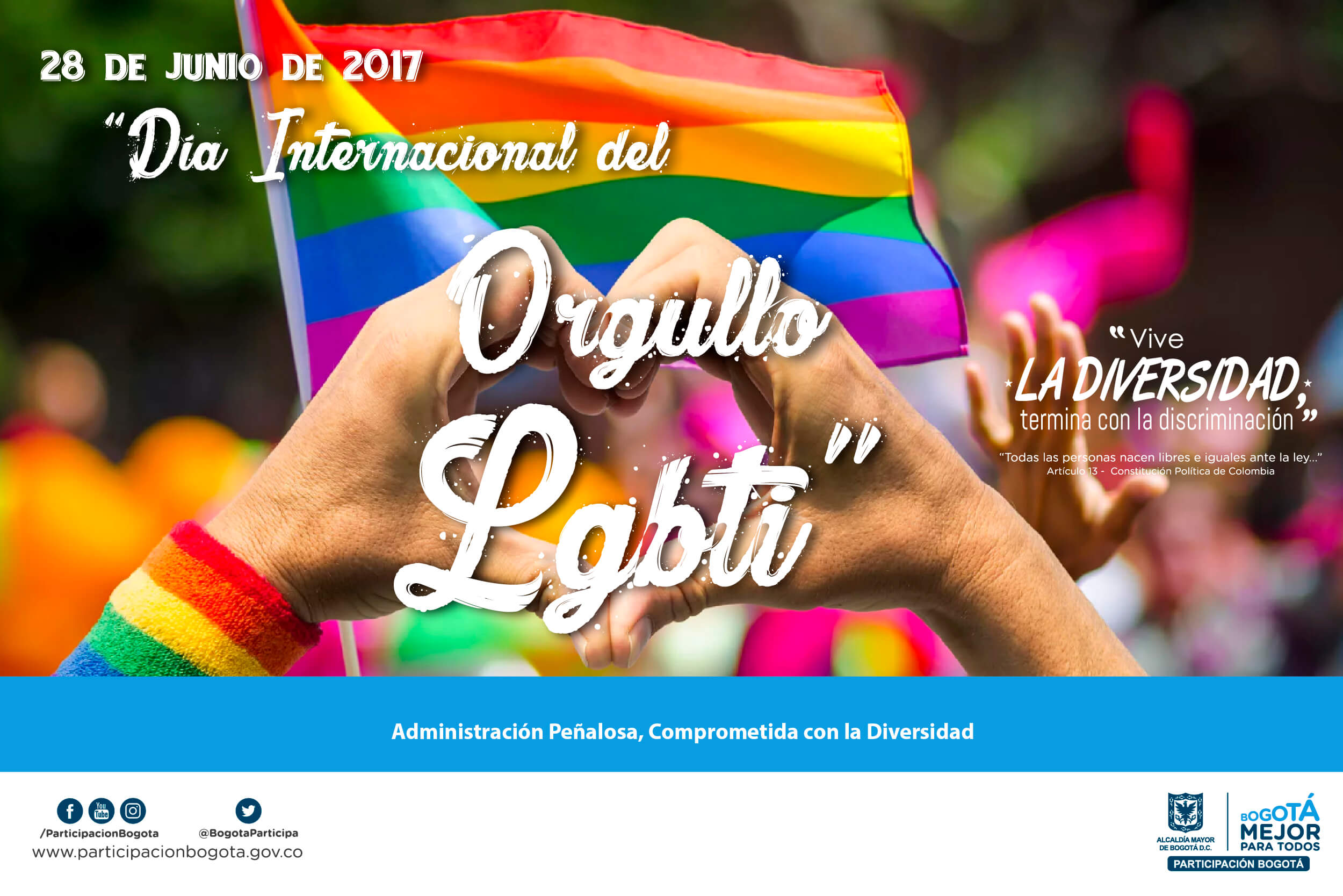 Conmemoración Día Internacional del Orgullo LGBTI