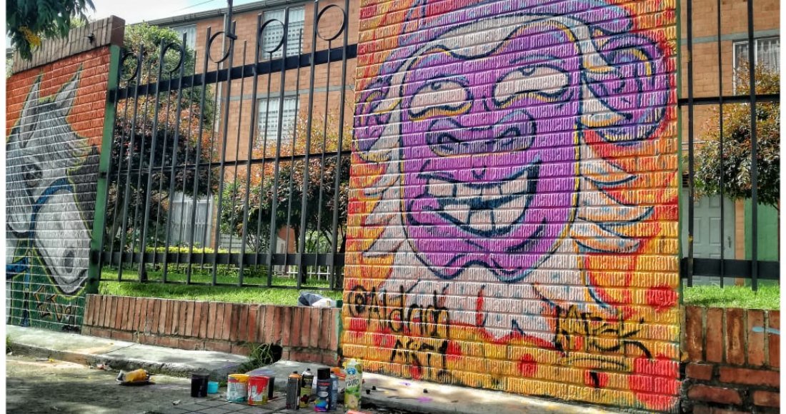 A través del arte urbano comunidad de Antonio Nariño da vida a sus muros 