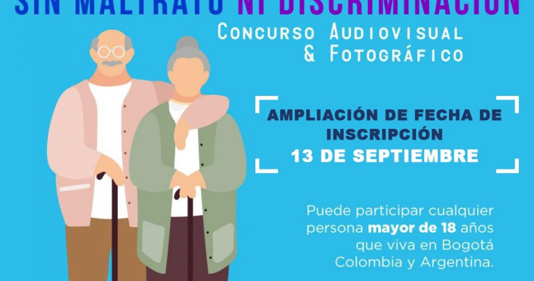 ¡Ampliación! del plazo del concurso audiovisual por una Vejez Digna