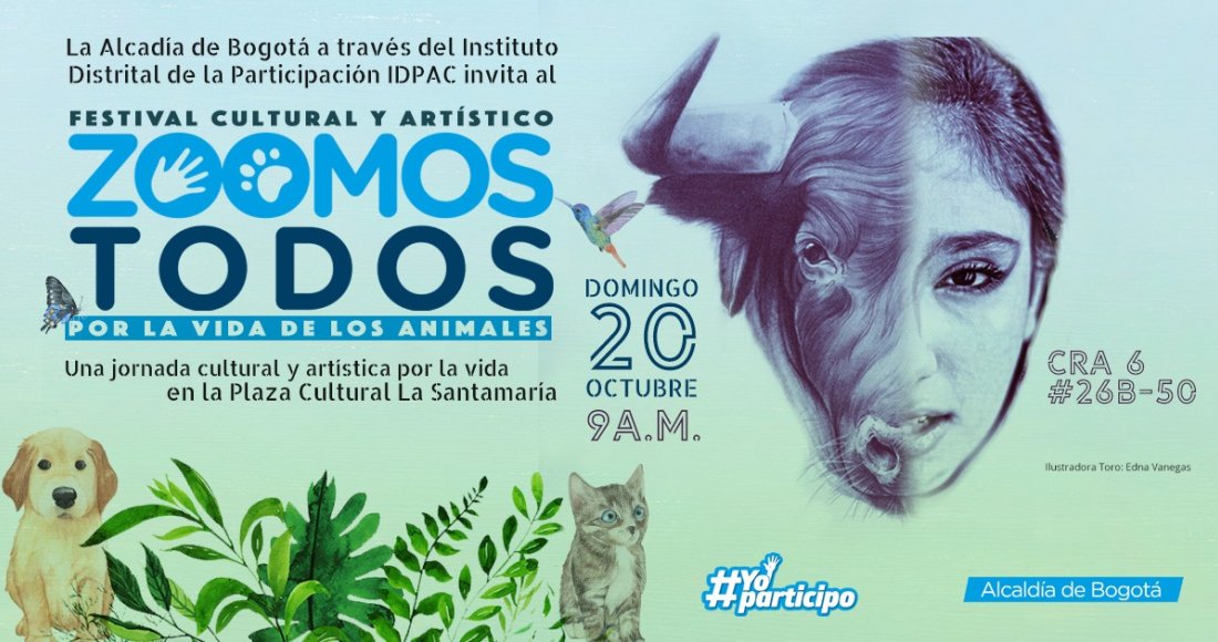 Asista al Festival Animalista en la Plaza La Santamaría