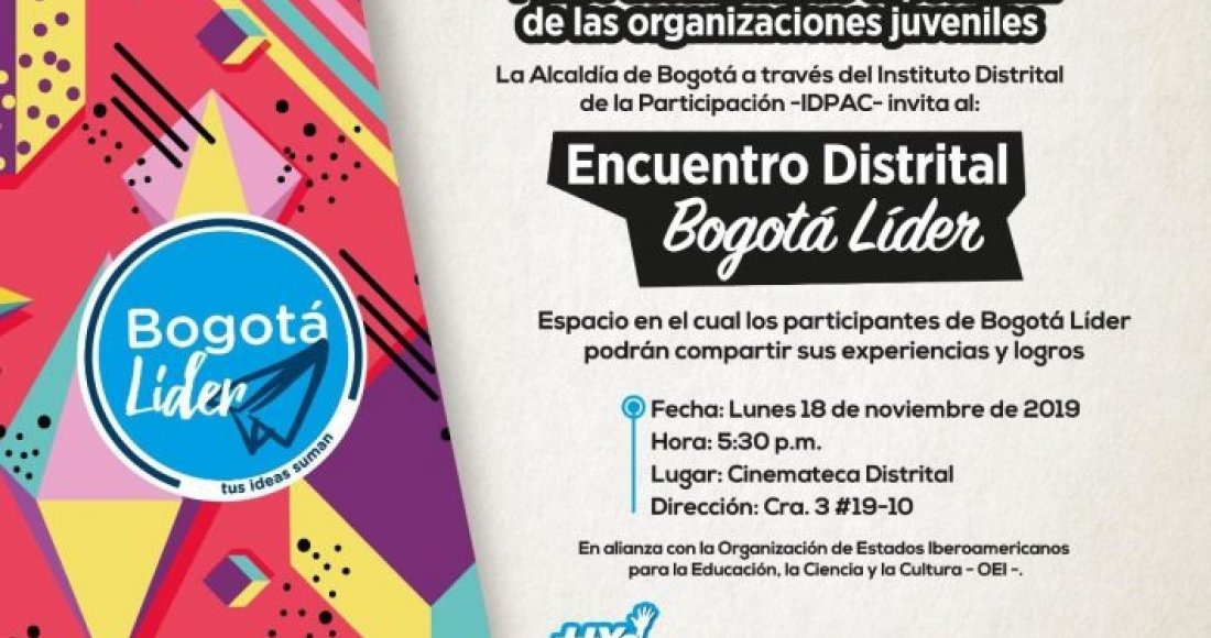 Participe en el Encuentro Distrital Bogotá Líder