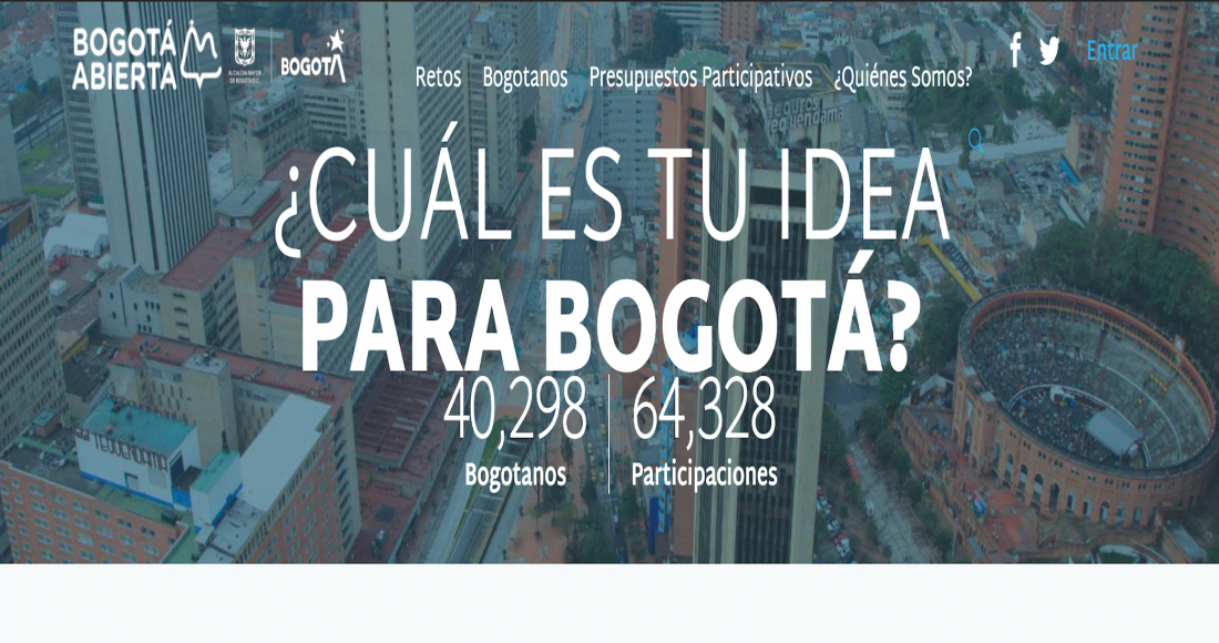 ‘Bogotá Abierta’ la plataforma para construir una nueva ciudad 